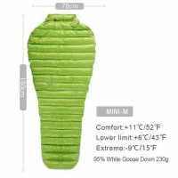 Ultralight Sleeping Bag Aegismax Mini Green M </br>6 ~ 11°C