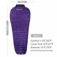 Ultralight Sleeping Bag Aegismax Nano L </br>Purple 5 ~ 10°C